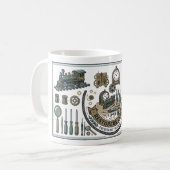 Mug Plan technique de réparation de loisirs - Schéma d (Devant gauche)