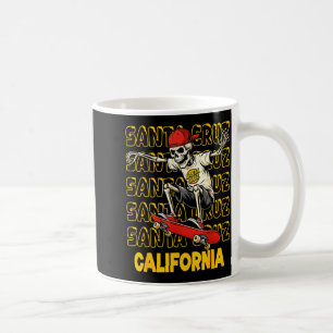 Mug Planche à roulettes squelette vintage Santa Cruz C