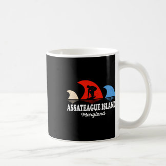 Mug Planche à surf rétro Maryland Ateague Island