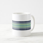 Mug Planche de surf bleu et vert rétro (Devant droit)