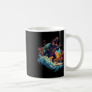Mug Planche de surf dinosaure plage surf surfeur dinos