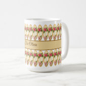Mug Planche de surf tropicale – personnalisable Na (Devant droit)