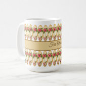 Mug Planche de surf tropicale – personnalisable Na (Devant gauche)