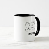 Mug Planche de tendances de chat mignon Doodle (Devant droit)