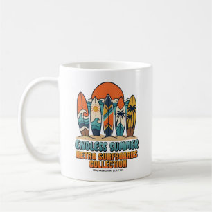 Mug Planches de surf rétro Endless Summer Beach