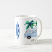 Mug Planches de surf rétro vintage Surf's Up (Devant droit)