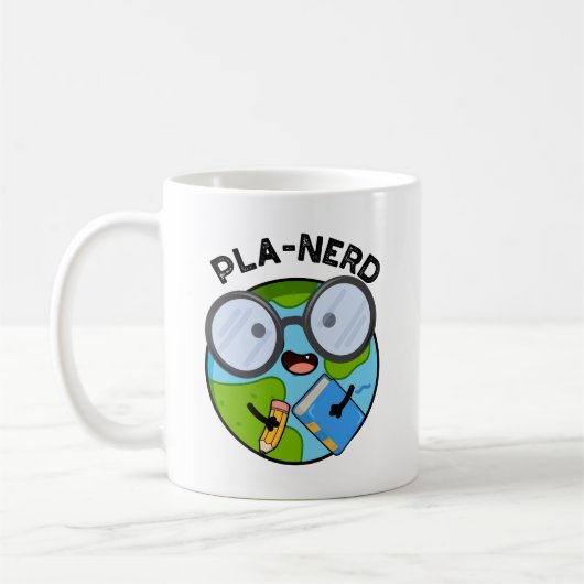 Mug Planerd Drôles de Puns de Planète  (Gauche)