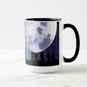 Mug Planétarium Silhouettes Lune Étoiles Astronomie