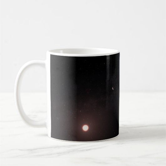 Mug Planète K2-18b, Étoile Hôte Et Planète Accompagnan (Gauche)