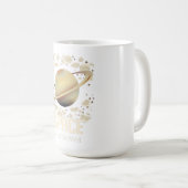 Mug Planète Saturne Beige Brown (Devant droit)