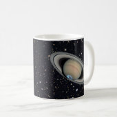 Mug Planète Saturne Ciel étoilé (Devant droit)