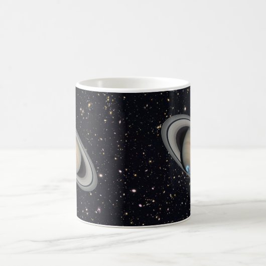 Mug Planète Saturne Ciel étoilé (Centre)