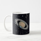 Mug Planète Saturne Ciel étoilé (Gauche)