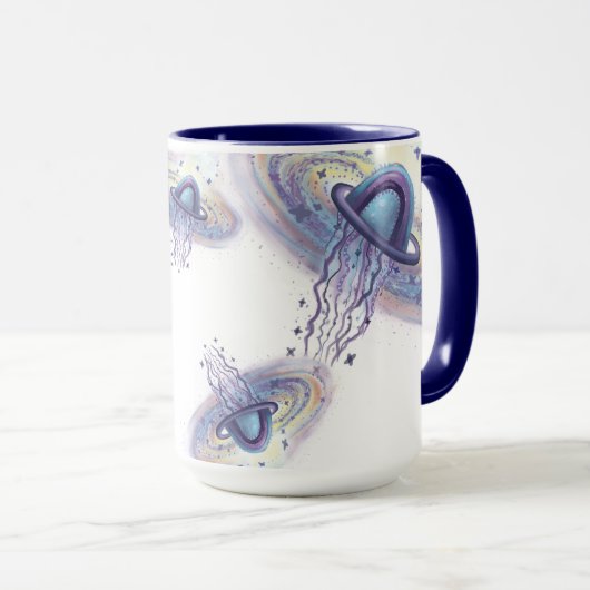 Mug planète spatiale (Devant droit)