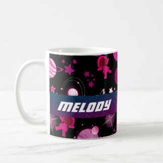 Mug planète spatiale colorée galaxie étoiles motif