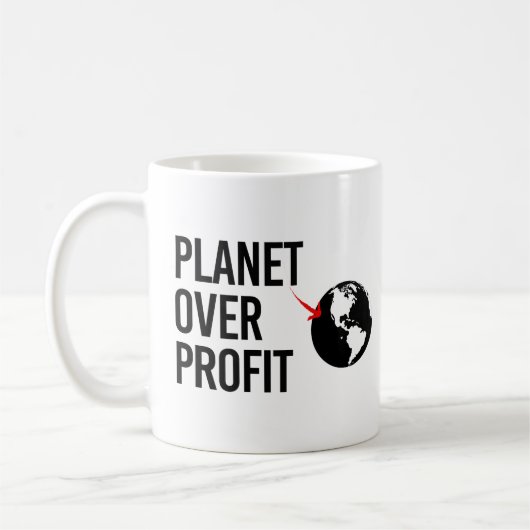 Mug Planète sur le profit (Gauche)