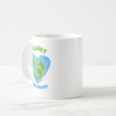 Mug Planète sur profit (Devant gauche)