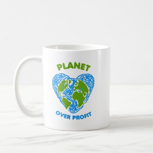 Mug Planète sur profit (Gauche)
