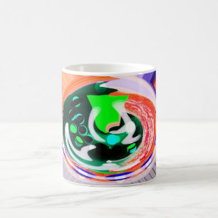 Mug planète terre Alien art funky