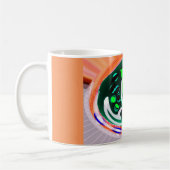 Mug planète terre Alien art funky (Gauche)