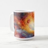 Mug Planètes colorées Espace Galaxy Arrière - plan (Devant gauche)