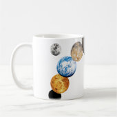 Mug Planètes du système solaire (Couleur modifiable) (Gauche)