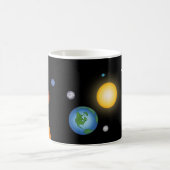 Mug Planètes du système solaire dans l'espace profond (Centre)