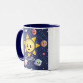 Mug Planètes Galaxie spatiale (Devant gauche)