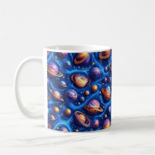 Mug Planètes lunaires galaxie