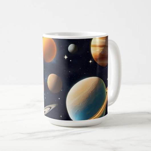 Mug Planètes spatiales 2 (Devant droit)