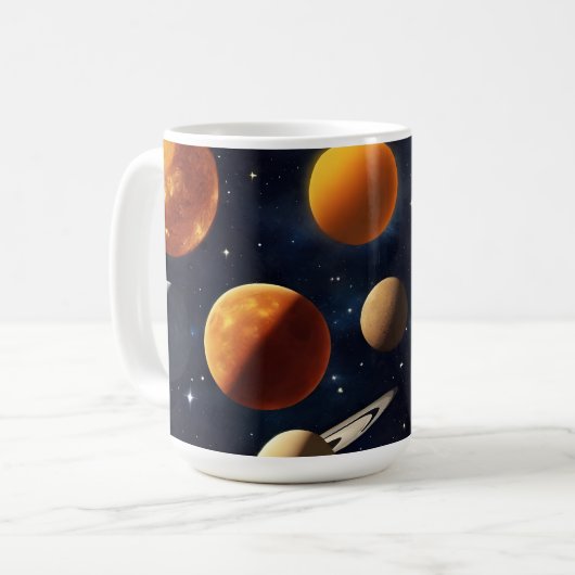 Mug Planètes spatiales 2 (Devant gauche)