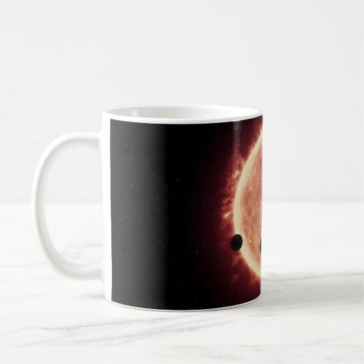 Mug Planètes Transitant Red Nwarf Star Dans Trappist-1 (Gauche)