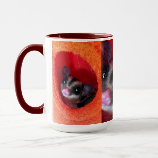 Mug Planeur à sucre en Orange Hanging Lit (Gauche)