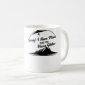 Mug Planeur - Désolé, j'ai des projets avec mon planeu (Devant droit)