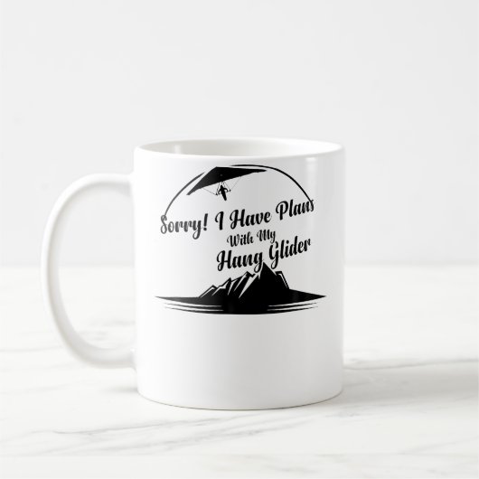 Mug Planeur - Désolé, j'ai des projets avec mon planeu (Gauche)
