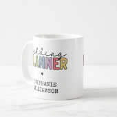 Mug Planificateur d'événements de mariage personnalisé (Devant gauche)