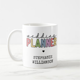 Mug Planificateur d'événements de mariage personnalisé