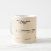 Mug Plans de conception du navire H. L. Hunley SD (Devant gauche)