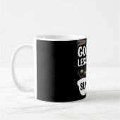 Mug Plans de cours d'adieu Bonjour Professeur bronzé d (Gauche)