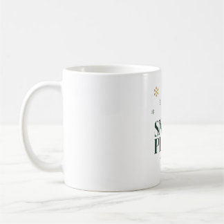 Mug Plans de neige aujourd'hui Typographie flocon de n