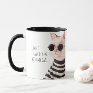 Mug Plans drôles avec ma typographie de dessin mignon