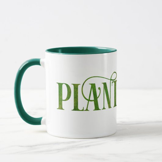 Mug Plantaholic Funny Gardening Botanical Plante Lover (Gauche)