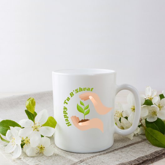 Mug Plantation verte Happy Tu B'shvat / Bishvat
