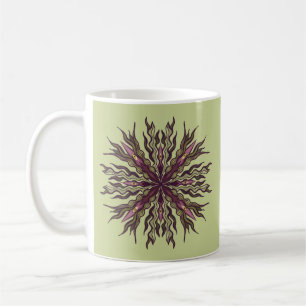 Mug Plante à œil psychédélique - Mandala botanique sur