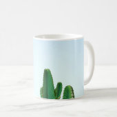 Mug Plante cactus vert en arrière - plan blanc (Devant droit)