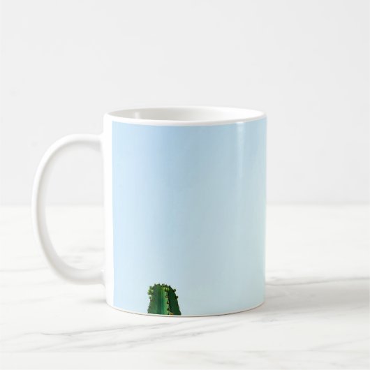 Mug Plante cactus vert en arrière - plan blanc (Gauche)