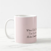 Mug Plante de citron jaune de pot rose (Gauche)
