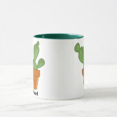 Mug Plante de fleur de cactus succulent esthétique (Centre)
