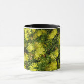 Mug Plante de glace dorée Fleurs jaunes (Centre)