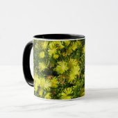 Mug Plante de glace dorée Fleurs jaunes (Devant gauche)